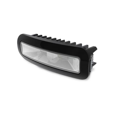 Entretenimiento Capri3 Flood Light RGBW Spectrum LED Flush Mount, Black EN3285579